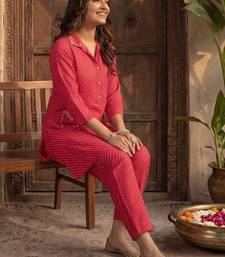 Women Ethnic Motifs Printed Regular Gotta Patti A-Line Kurta with Trousers
