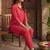 Women Ethnic Motifs Printed Regular Gotta Patti A-Line Kurta with Trousers