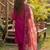 Women Floral Embroidered Regular Thread Work Liva Kurta with Trousers & With Dupatta