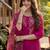 Women Floral Embroidered Regular Thread Work Liva Kurta with Trousers & With Dupatta