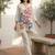 Women Floral Printed Regular Pure Cotton Kurta with Trousers