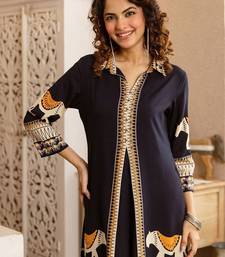 Women Ethnic Motifs Printed Panelled Kurta with Trousers
