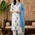 Women Floral Printed Regular Sequinned Pure Cotton Kurta with Trousers & With Dupatta