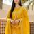 Women Paisley Printed Regular Thread Work Pure Cotton Kurta with Trousers & With Dupatta