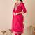 Women Ethnic Motifs Embroidered Regular Gotta Patti Kurta with Trousers & With Dupatta