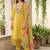 Women Floral Regular Thread Work Pure Cotton Kurta with Trousers & With Dupatta