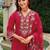 Women Floral Embroidered Regular Thread Work Kurta with Trousers & With Dupatta