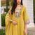 Women Floral Embroidered Regular Thread Work Pure Cotton Kurta with Trousers & With Dupatta