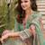 Women Floral Printed Regular Linen Kurta with Trousers & With Dupatta
