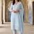 Women Ethnic Motifs Embroidered Regular Thread Work  Cotton Kurta with Trousers & With Dupatta