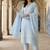 Women Ethnic Motifs Embroidered Regular Thread Work  Cotton Kurta with Trousers & With Dupatta