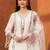 Women Floral Printed Regular Thread Work Kurta with Trousers & With Dupatta