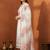 Women Floral Printed Regular Thread Work Kurta with Trousers & With Dupatta