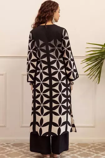 Women Printed Regular Kurta with Palazzos