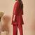 Women Motifs Embroidered Regular Thread Work Pure Cotton Kurta With Trousers