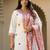 Floral Embroidered Pure Cotton Kurta With Trousers & Dupatta