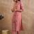 Women Floral Embroidered Regular Thread Work Kurta with Trousers