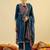 Women Ethnic Motifs Printed Regular Thread Work  Cotton Kurta with Trousers & With Dupatta