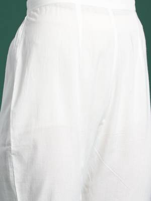 Floral Printed Empire Pure Cotton Kurta with Trousers & With Dupatta 3