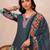 Women Floral Printed Regular Thread Work  Cotton Kurta with Palazzos & With Dupatta