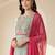 Women Floral Printed Regular Mirror Work  Cotton Kurta with Trousers & With Dupatta