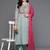 Women Floral Printed Regular Mirror Work  Cotton Kurta with Trousers & With Dupatta