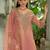 Floral Yoke Design Notch Neck Straight Kurta With Trousers & Dupatta