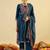 Ethnic Motifs Printed  Cotton Straight Kurta With Trousers & Dupatta