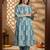 Floral Printed Empire Notch Neck Pure Cotton A-Line Kurta With Palazzos