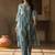 Floral Printed Empire Notch Neck Pure Cotton A-Line Kurta With Palazzos