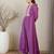 Floral Embroidered Thread Work Pure Cotton A-Line Kurta With Trousers