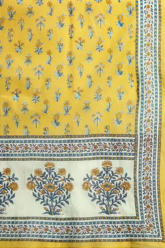 Floral Printed Regular Pure Cotton Kurta with Trousers & Dupatta