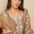 Floral Embroidered Thread Work Straight Kurta With Trousers & Dupatta
