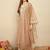 Floral Embroidered Thread Work Straight Kurta With Trousers & Dupatta