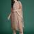 Floral Embroidered Thread Work Kurta With Trousers & Dupatta