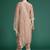 Floral Embroidered Thread Work Kurta With Trousers & Dupatta