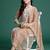 Floral Embroidered Thread Work Kurta With Trousers & Dupatta