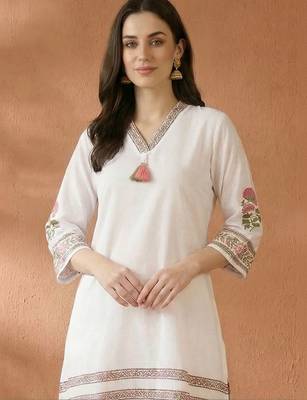 Women Ethnic Motifs Printed Regular Pure Cotton Kurta with Palazzos 2