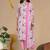 Women Floral Printed Regular Thread Work Pure Cotton Kurta with Trousers & With Dupatta
