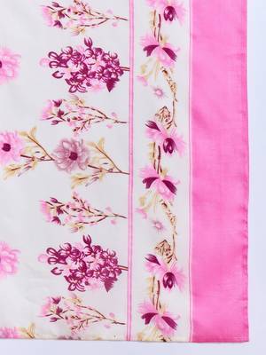 Women Floral Printed Regular Thread Work Pure Cotton Kurta with Trousers & With Dupatta 2