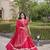 Pink Glori Satin Katchi Zari Embroidery Work Blouse With Flared Lehenga and Dupatta