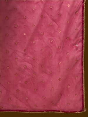 Ethnic Motifs Yoke Design Straight Zari Liva Kurta with Trousers & Dupatta 6