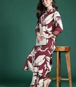 Women Floral Printed Sequinned Kurta with Trousers