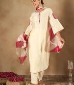 Women Ethnic Motifs Embroidered Regular Kurta with Trousers & With Dupatta