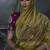 Olive green tissue silk blend embroidered saree with magenta purple  blouse