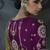 Olive green tissue silk blend embroidered saree with magenta purple  blouse