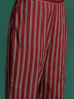Ethnic Motifs Printed Pure Cotton Kurta with Trousers 3