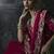 Raspberry tissue silk blend embroidered saree with blouse