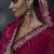 Rani pink tissue silk blend embroidered saree with mustard yellow blouse