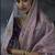 Lilac tissue silk blend embroidered saree with purple blouse